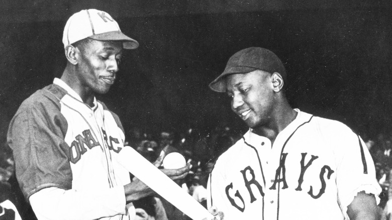 Satchel Paige and Josh Gibson