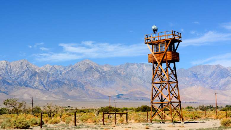 A World War II Japanese American internment camp