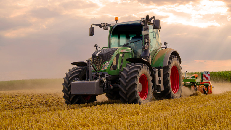 Photo of a farm tractor 