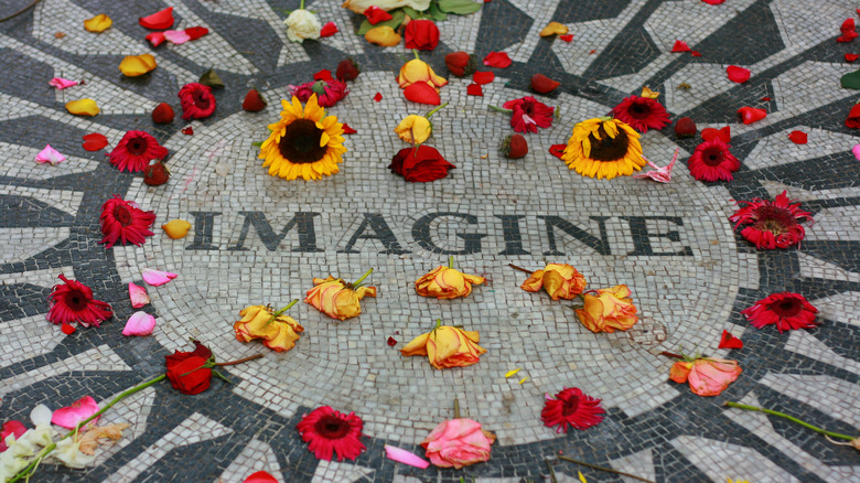 Imagine mosaic in Central Park