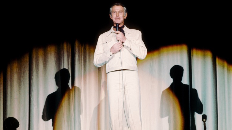 Johnny Carson performing onstage