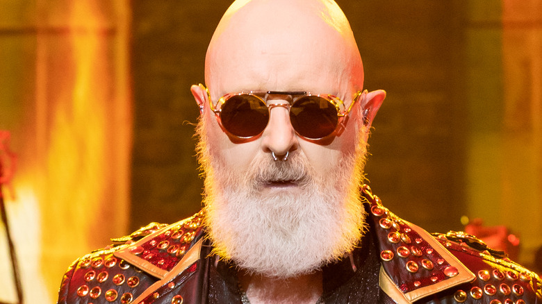 Rob Halford Judas Priest playing live 2022