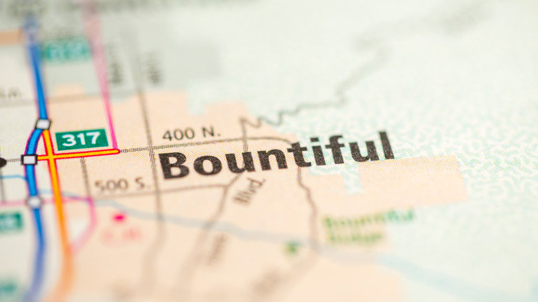 map of Bountiful Utah