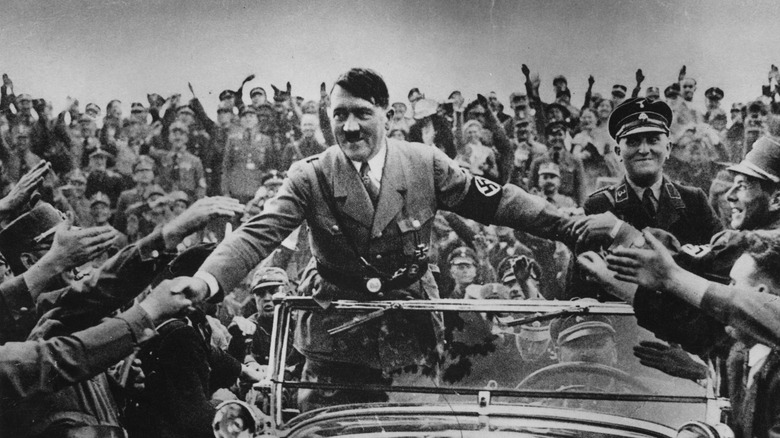 Adolf Hitler shaking hands