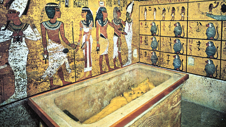 display of King Tut's tomb