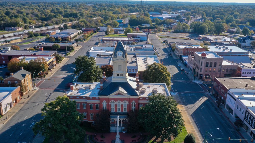 Old court house in Monroe, North Carolina