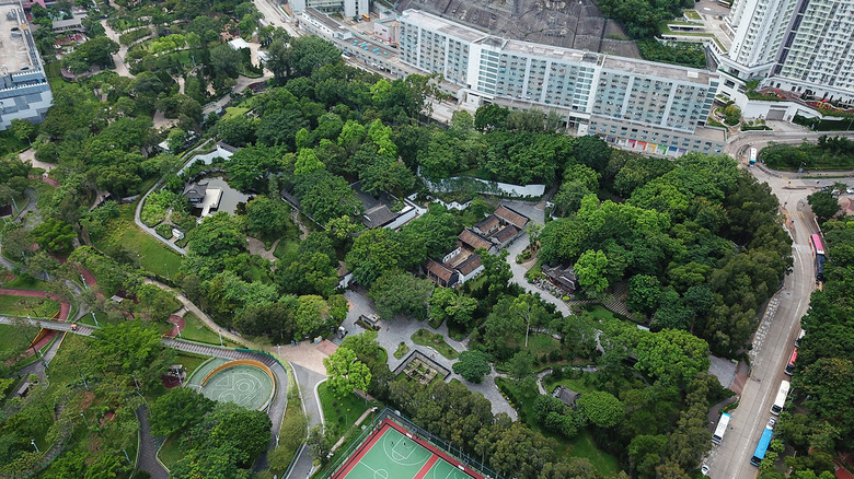 Kowloon Walled City Park aerial view