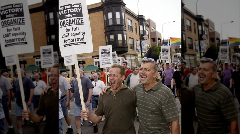 Supporters of Lawrence celebrating in IL