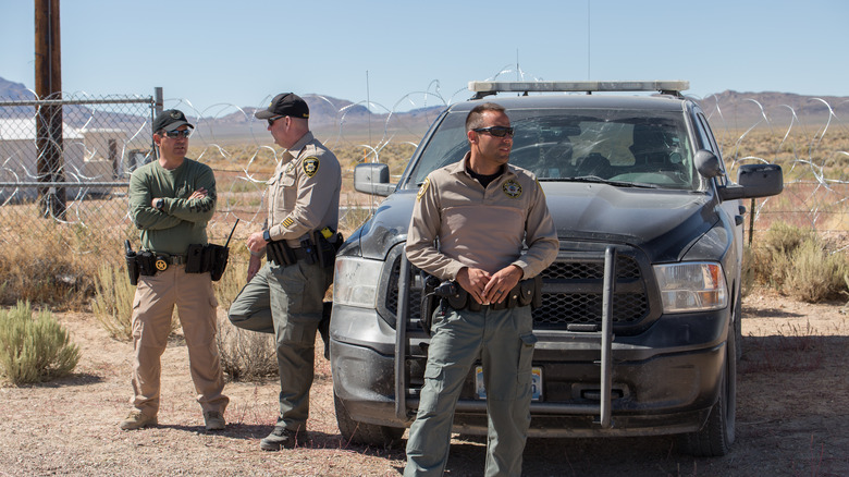 Law enforcement at area 51