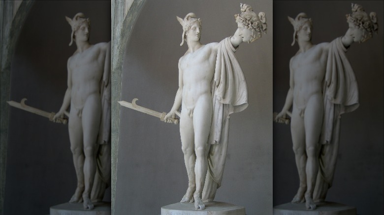 statue of perseus with head of medusa