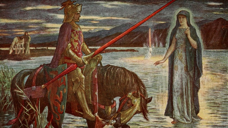 king arthur gets excalibur from lady in the lake