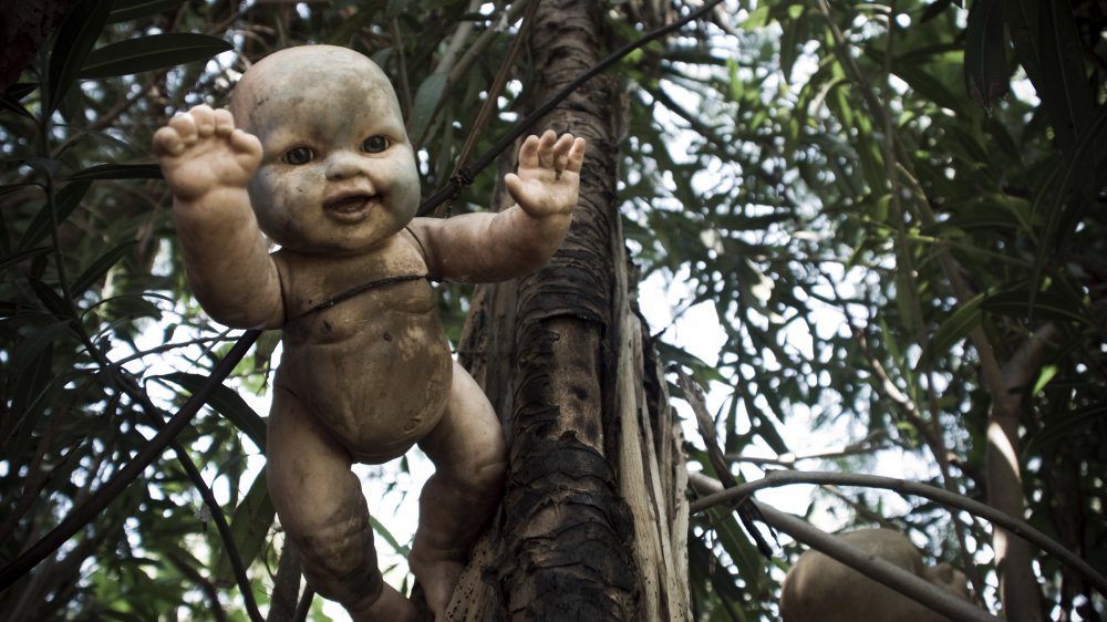 "Island of the Dolls, nearby the Xochimilco canals, Mexico City