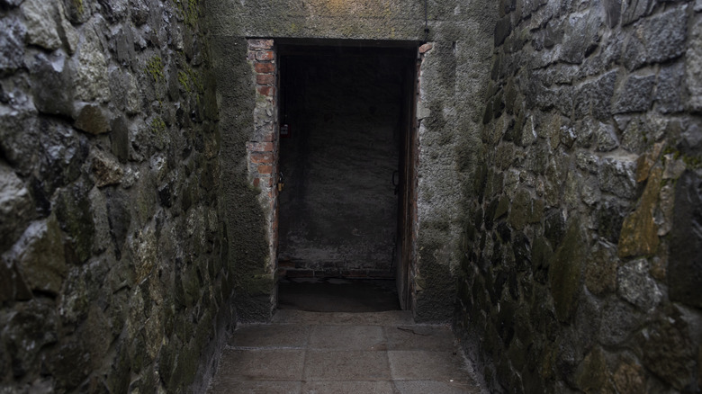 Stone entrance to gas chamber