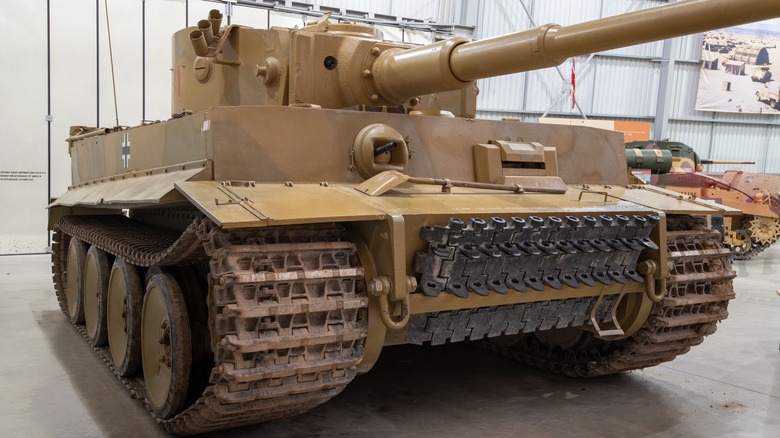 Tiger tank in a world war II museum