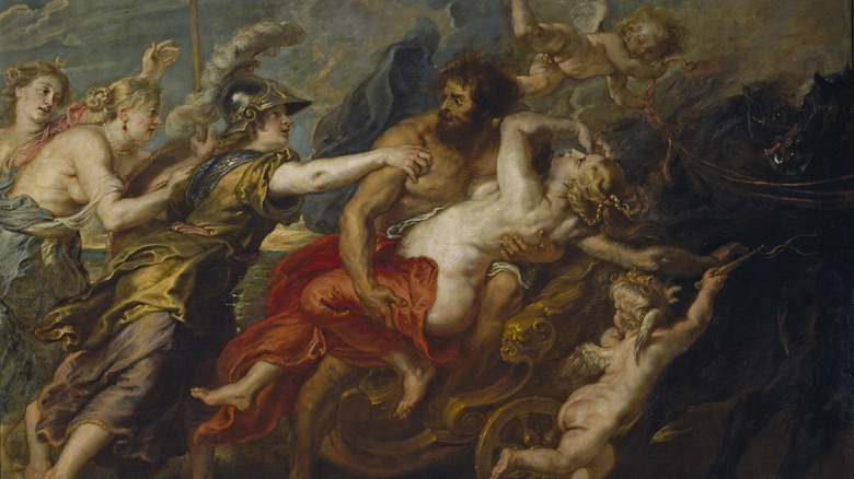 Hades abduction of Persephone painting