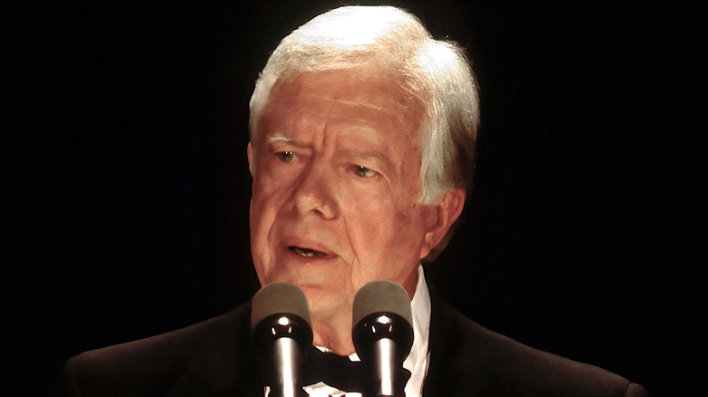 Jimmy Carter at podium