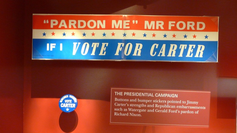 1976 carter campaign sign