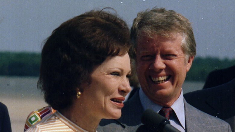 jimmy and rosalynn carter smiling