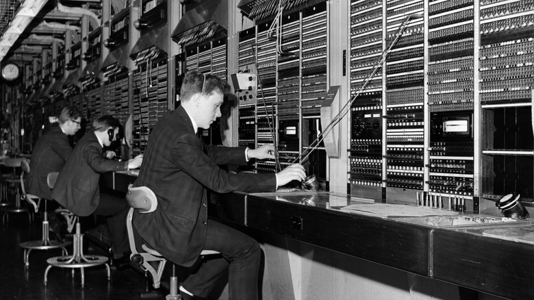 1956 switchboard at Kingsway Exchange