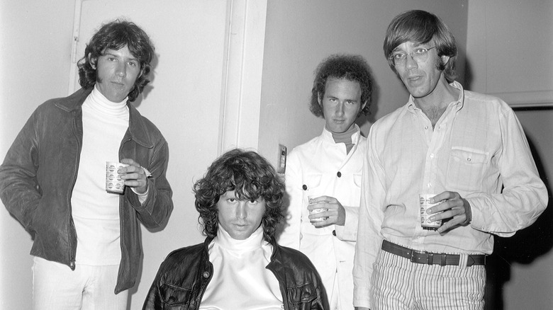 The Doors looking serious