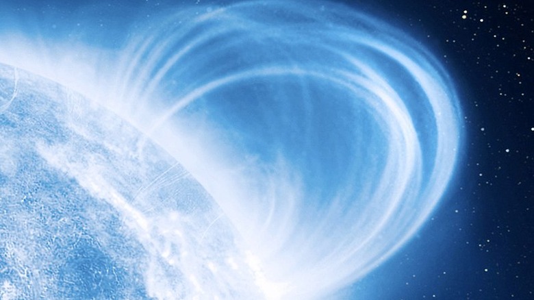 artist interpretation of a starquake 