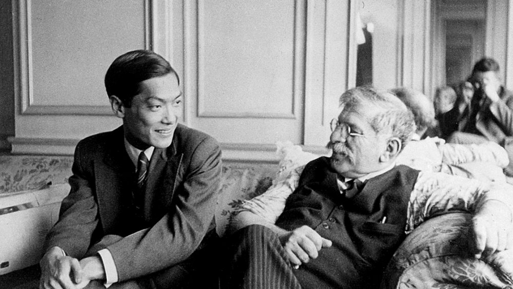 Magnus Hirschfeld with Li Shiu Tong at the fourth conference of the World League for Sexual Reform in Brno, 1932.