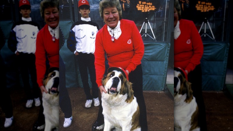 Marge Schott and Schottzie