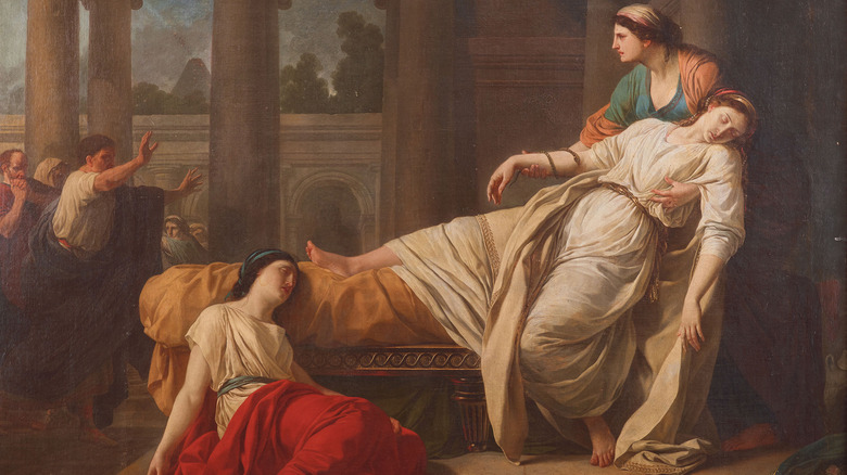 Painting of Cleopatra's death 