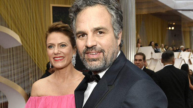 Mark Ruffalo and his wife at awards show