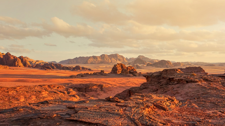 Mars landscapes and mountains