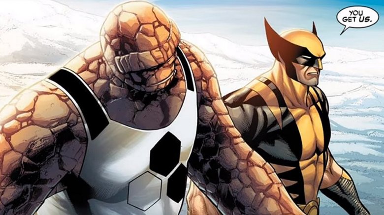 thing wolverine marvel x-men fantastic 4