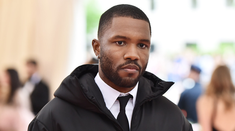 Frank Ocean in a jacket and tie
