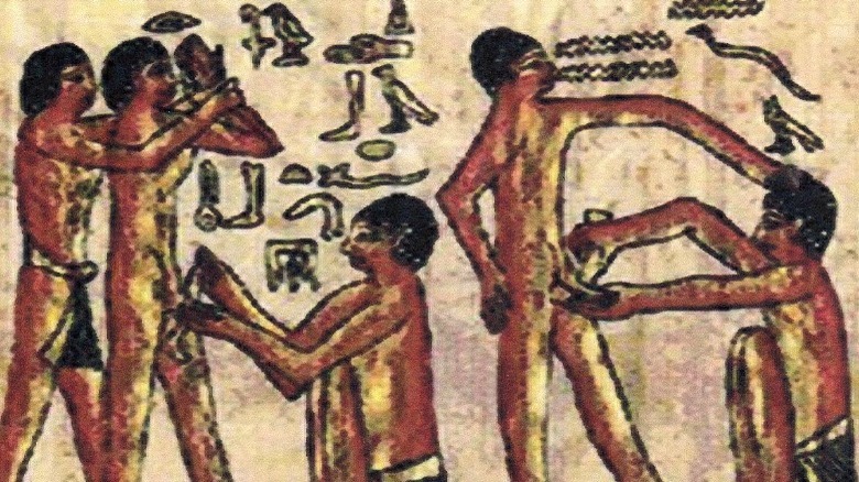 egyptian hieroglyphs depicting circumcision 