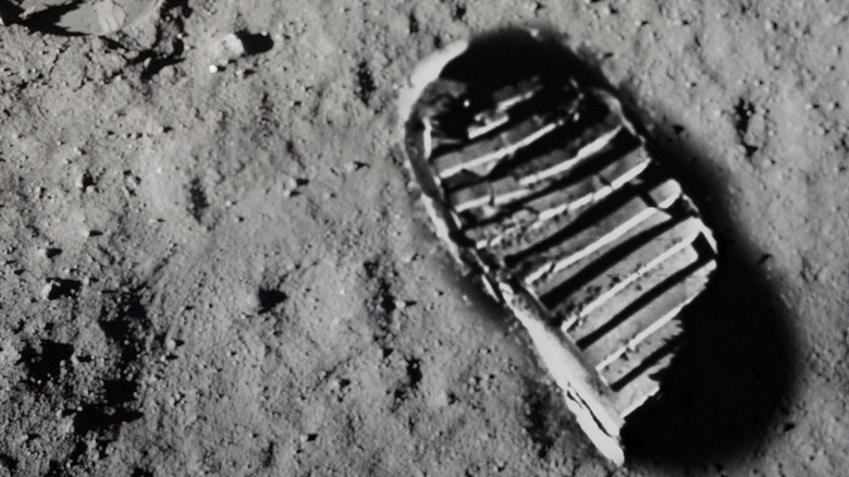 footprint on the Moon