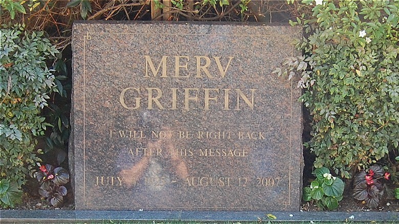 Merv Griffin's gravestone 