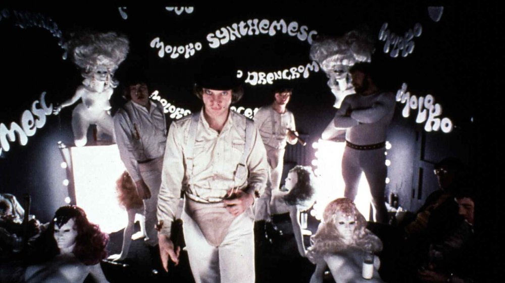 Malcolm McDowell as Alex in A Clockwork Orange