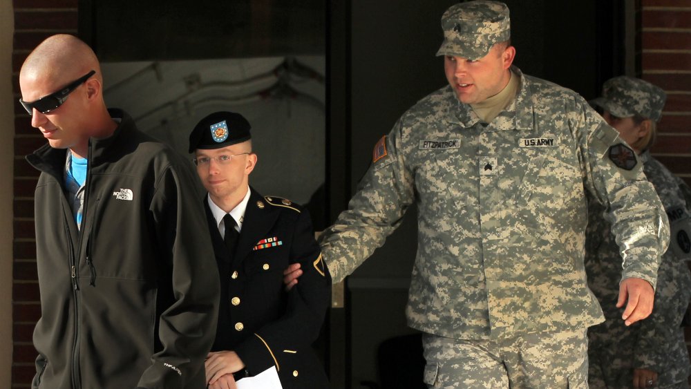 Whistleblower Private Bradley Manning under charges for leaking military documents to Wikileaks in 2010.