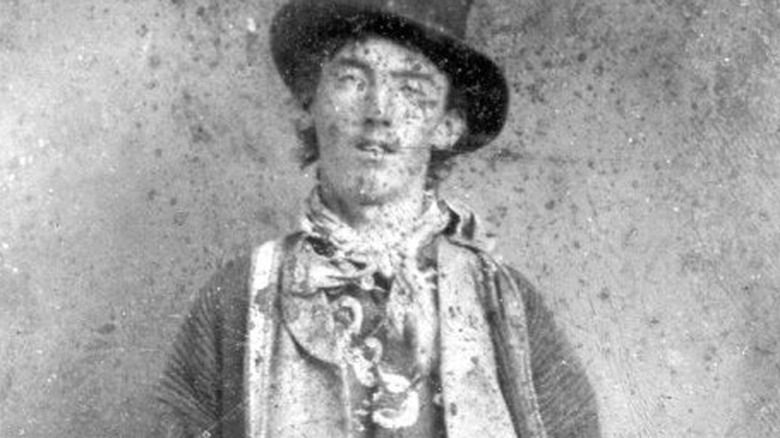 Closeup of famous tintype of Billy the Kid