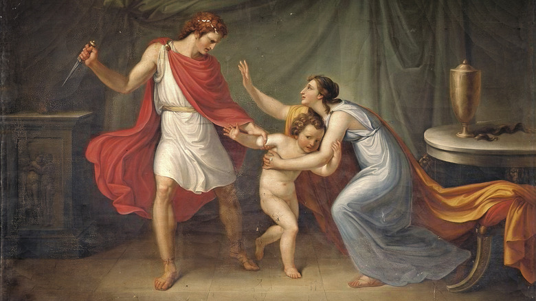 Neoptolemus threatens Astanyax