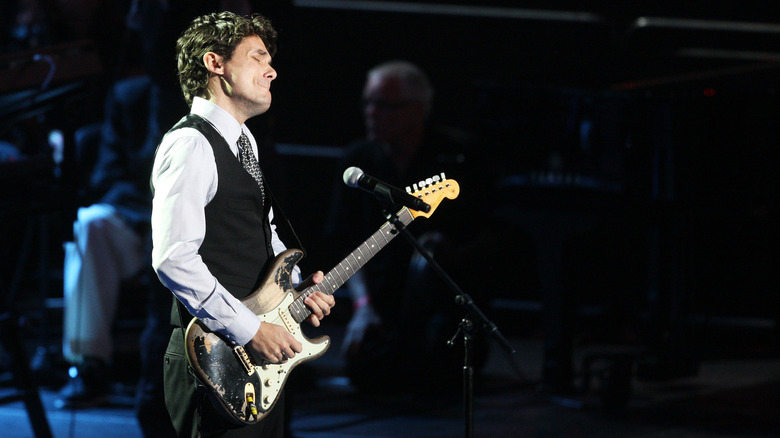 John Mayer performing at Michael Jackson's memorial service