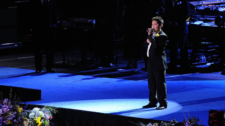 Shaheen Jafargholi performing at Michael Jackson's memorial service