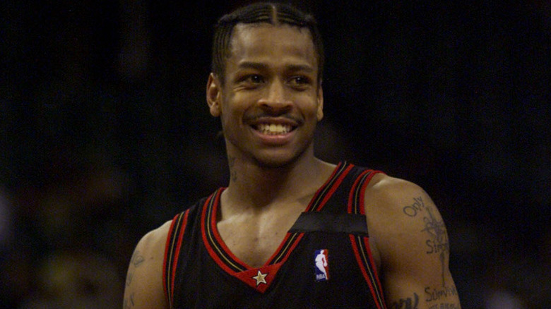 Allen Iverson smiling