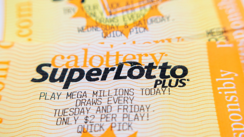 SuperLotto plus ticket