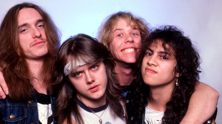 Metallica together in the 1980s