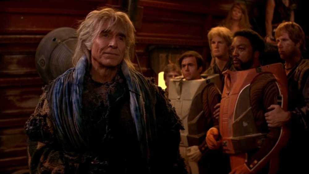 Ricardo Montalban and Walter Koenig in Star Trek II: The Wrath of Khan