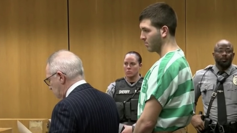 Anthony Comello stands in court