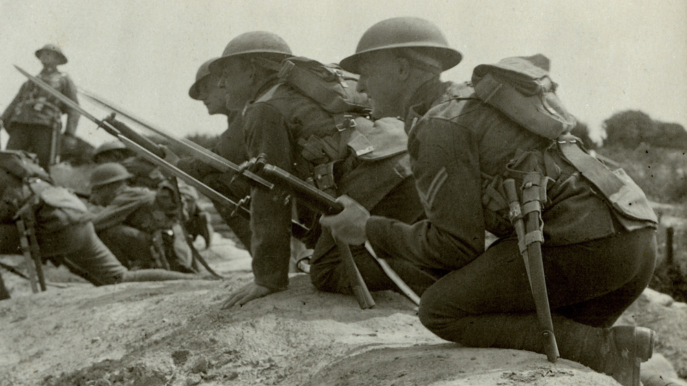 Canadian soldiers in World War One