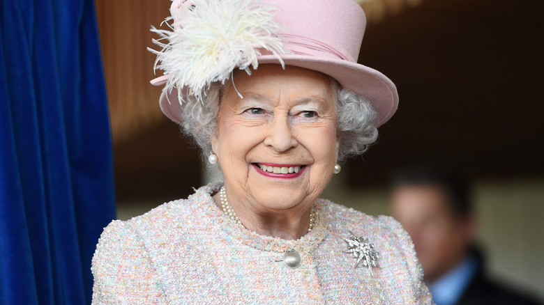 Queen Elizabeth II smiling