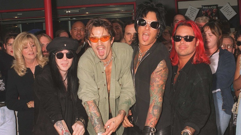 Motley Crue posing