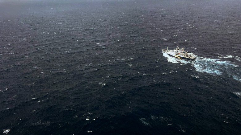 Coast Guard boat at sea